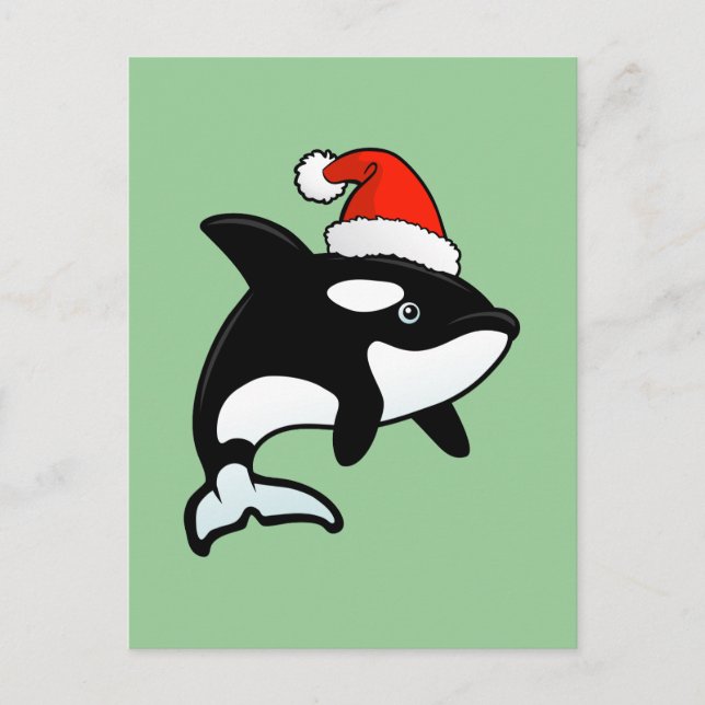 Postal Festiva Orca Santa (Anverso)