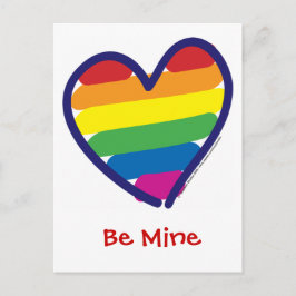 Postal Festiva Orgullo Gay el día de San Valentín