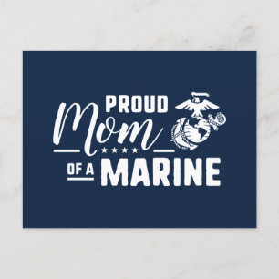 Postal Festiva Orgullosa madre de un marine