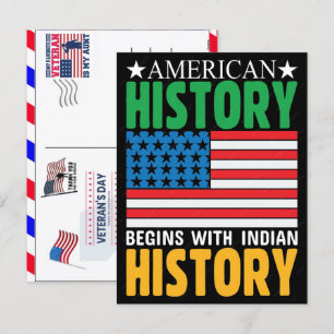 Postal Festiva Orgulloso Veterano 250 Años América 1776 2026