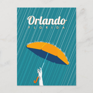Postal Festiva Orlando, Florida - Lluvia