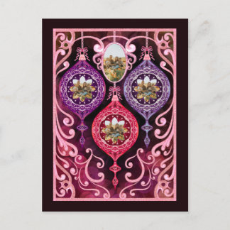 Postal Festiva Ornamental Christmas - Photo Christmas card