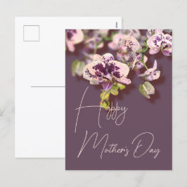 Postal Festiva Orquídeas Floral Feliz Día de la Madre
