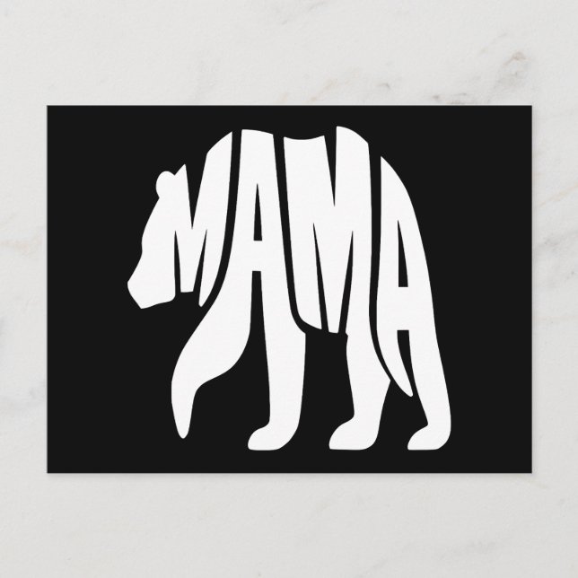 Postal Festiva Osa Madre (Anverso)