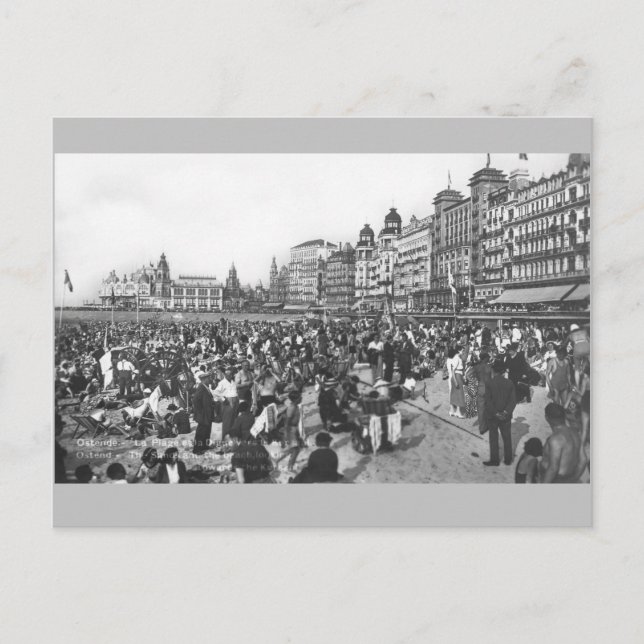 Postal Festiva Ostende, alrededor de 1930 (Anverso)