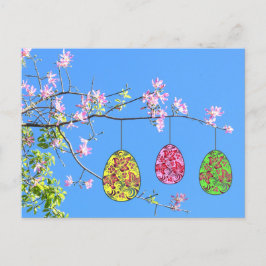 Postal Festiva Ostereier auf einem blühenden Zweig