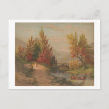 Otoño en el Cromolitógrafo Lehigh 1882