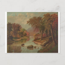 Otoño en el Wissahickon Litografía 1880