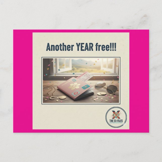 Postal Festiva Otro año libre (F) (Anverso)
