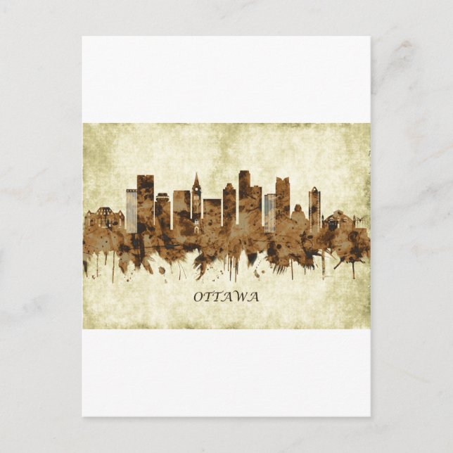 Postal Festiva Ottawa Canada Cityscape (Anverso)