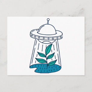 Postal Festiva Ovnis alienígenas