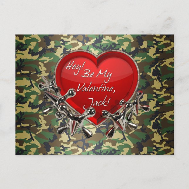 Postal Festiva Oye... ¡Sé Mi Valentín, Jack! (Anverso)
