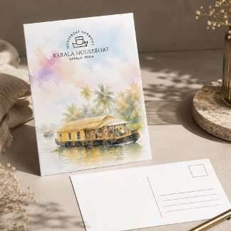 Postal Festiva Pacífico crucero en casa flotante de Kerala | Arte