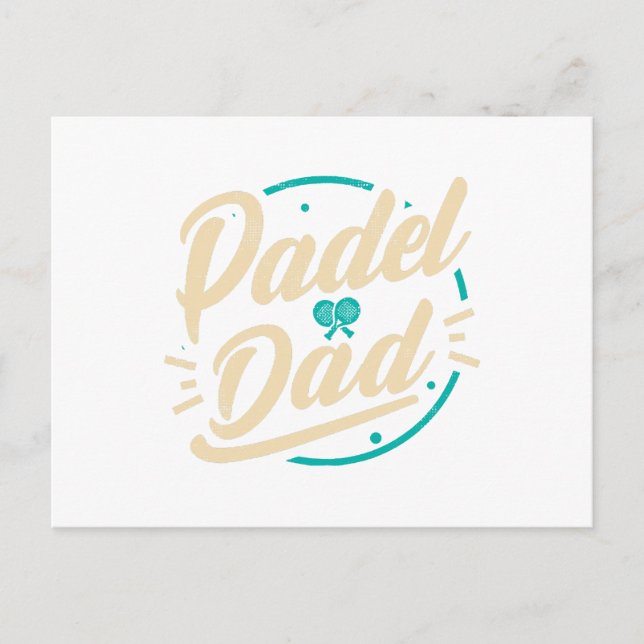 Postal Festiva Padel Dad Platform Tennis Paddleball Padel (Anverso)