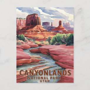 Postal Festiva Paisaje acuático del Parque Nacional de Canyonland