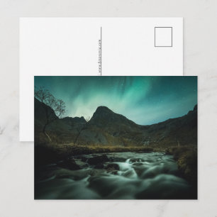 Postal Festiva Paisaje de Aurora