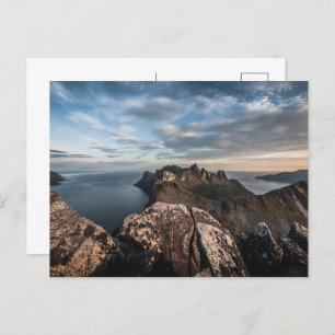 Postal Festiva Paisaje de Noruega