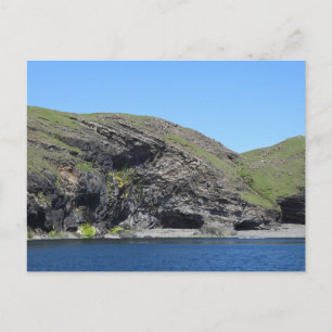 Postal Festiva Paisaje marino del acantilado de la cara del dragó