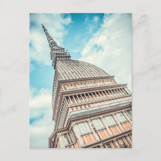 Postal Festiva Paisaje urbano de Mole Antonelliana, Turín, Italia