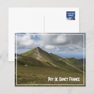 Postal Festiva Paisaje volcánico Puy de Sancy, Francia