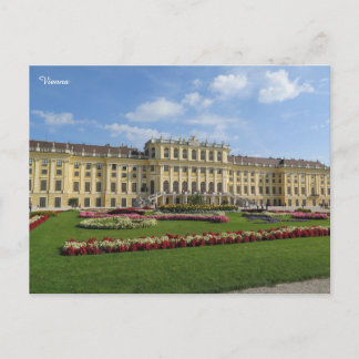 Postal Festiva Palacio de Schönbrunn Viena