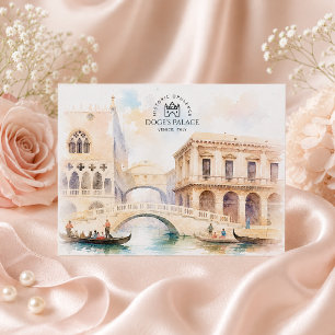 Postal Festiva Palacio Ducal en Venecia, Italia   Viajes Paisajes