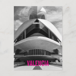 Postal Festiva Palau de les Arts Reina Sofia, Valencia