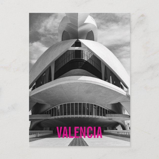 Postal Festiva Palau de les Arts Reina Sofia, Valencia (Anverso)