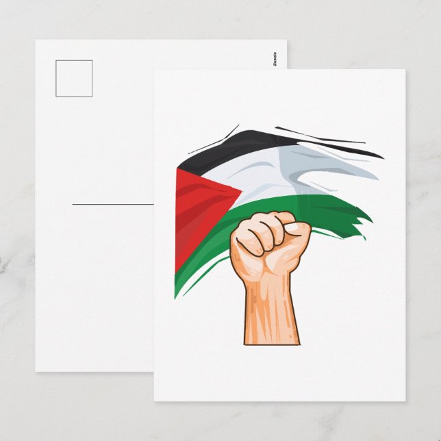 Postal Festiva Palestina (Anverso / Reverso)