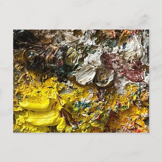 Postal Festiva Paleta del artista #1 (Anverso)