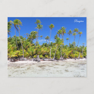 Postal Festiva palmeras de Rangiroa