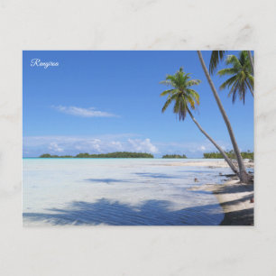 Postal Festiva palmeras de Rangiroa