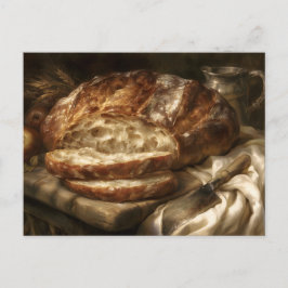 Postal Festiva Pan fresco horneado