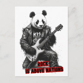 Postal Festiva Panda dice: Rock está por encima de Naciones en un