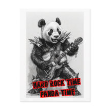 Panda Hard Rocker de Heavy Metal en un