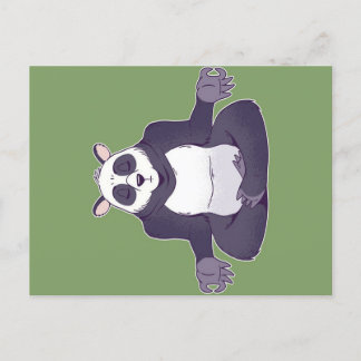 Postal Festiva Panda Meditating