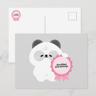 Postal Festiva Panda Quemado Certificado