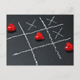 Postal Festiva Paneles negros con El día de San Valentín de coraz