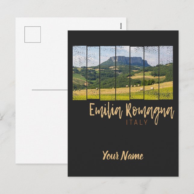 Postal Festiva Panorama Emilia-Romagna Italia (Anverso / Reverso)