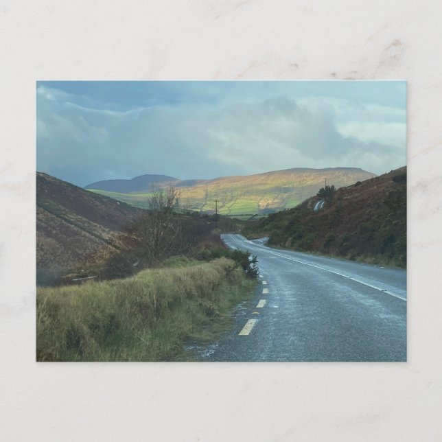 Postal Festiva Panorama irlandés escénico (Anverso)