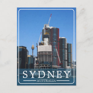 Postal Festiva Panorama pintoresco de la ciudad de Sydney