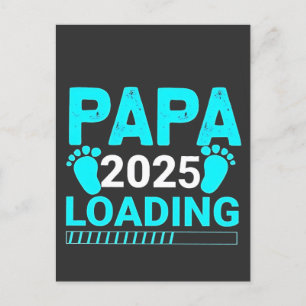 Postal Festiva Papa 2025 Cargando padre para ser