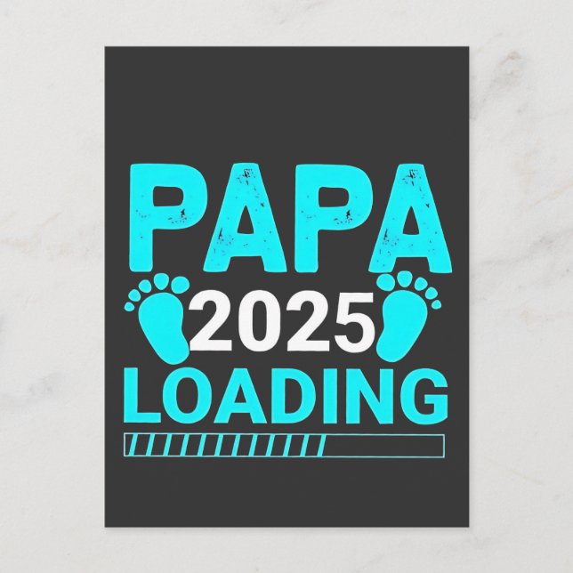 Postal Festiva Papa 2025 Cargando padre para ser (Anverso)