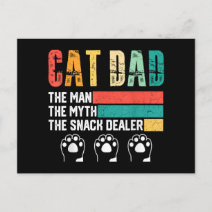 Postal Festiva Papá gato del Día del Padre