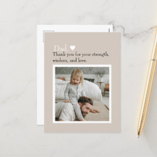 Postal Festiva Papá Gracias A Tu Personalizado Foto Postcard