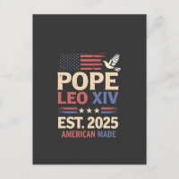 Papa León XIV est. Bandera de los Estados Unidos e