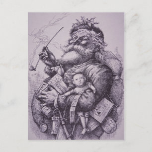 Postal Festiva Papá Noel