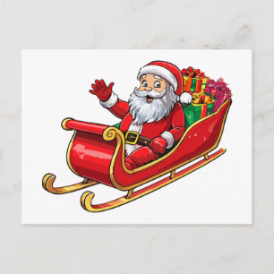 Postal Festiva Papá Noel