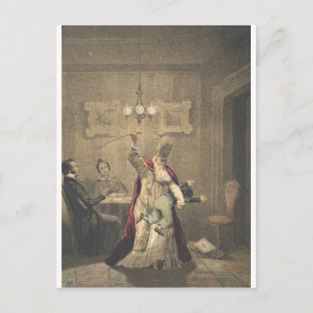 Postal Festiva Papá Noel (Anverso)