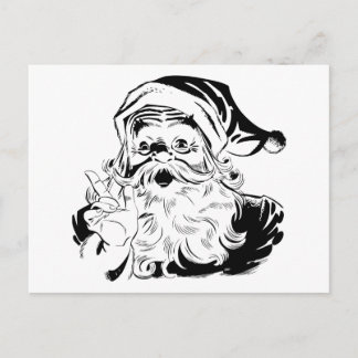 Postal Festiva Papá Noel